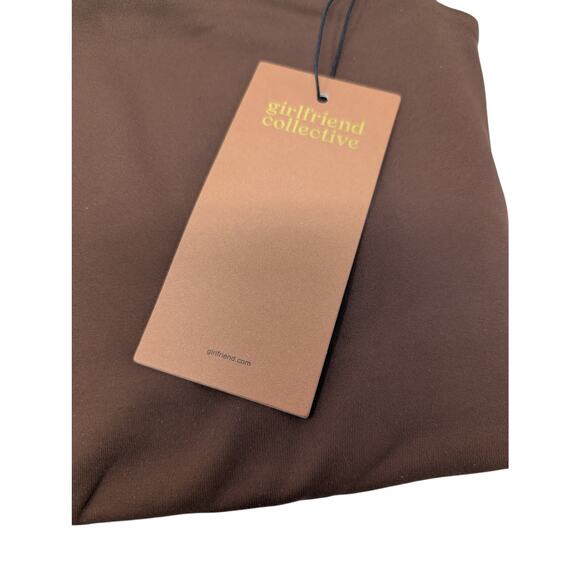Girlfriend Collective Brown Paloma Racerback Sports Bra Medium NWT - Picture 5 of 5